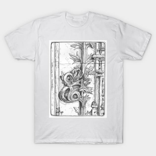 Batalha Monastery stone work detail T-Shirt by terezadelpilar